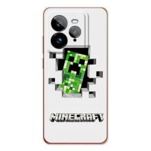 Чехол Майнкрафт на Realme GT 7Pro (AlphaPrint) Minecraft