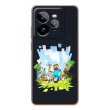 Чехол Майнкрафт на Realme GT 7Pro (AlphaPrint) Minecraft