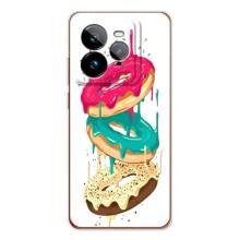 Чехол с изображением  вкусной еды для Realme GT 7Pro – Сочные пончики
