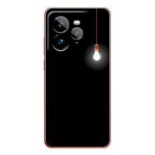 Чохол з картинками на чорному фоні для Realme GT 7Pro – Лампочка