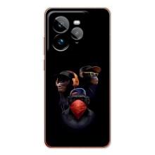 Чехол с Обезьянами Realme GT 7Pro - (AlphaPrint)