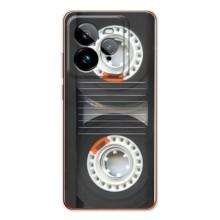 Чехол с Прикольным принтом на Realme GT 7Pro – Кассета магнитофона