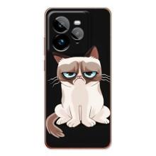 Чохол з принтом для Realme GT 7Pro (AlphaPrint) Модні коти (Сумний кіт)