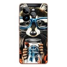 Чехол с принтом для ДжиТи 7Про - (Прикольные) (AlphaPrint) (Енот с банкой)