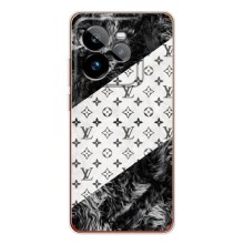 Чохол Стиль Louis Vuitton на Realme GT 7Pro – LV на білому