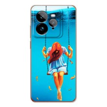 Чохол Стильні дівчата на Realme GT 7Pro (Дівчина на гойдалці)