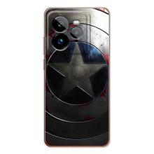 Чохол с Щітом Капітана Америки на Realme GT 7Pro (Ретро Щит Капітана)