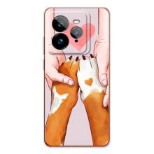 Чехол (ТПУ) Милые собачки для Realme GT 7Pro – Любовь к собакам