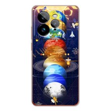 Чохол (ТПУ) з планетами на Realme GT 7Pro (Арт планети)
