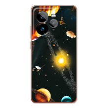 Чохол (ТПУ) з планетами на Realme GT 7Pro (Вид з космосу)