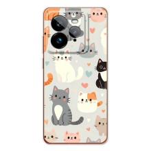 Чохол з малюнком кіт на Realme GT 7Pro (Колаж котів)