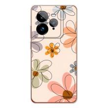 Чехол с цветочным принтом на ДжиТи 7Про (Разноцветные цветы)