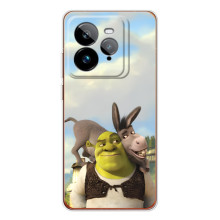 Чехол с мультфильмом Шрек на Realme GT 7Pro – Шрек и осел