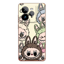 Чехол с Лабубу на Realme GT 7Pro – Коллаж Лабубу