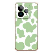 Чехол с принтом коровы на ДжиТи 7Про (Зеленый принт)