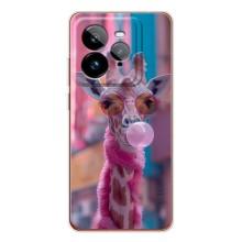 Чехол с принтом стильные животные для ДжиТи 7Про (Стильный жирав)