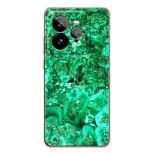 Мраморный чехол на Realme GT 7Pro (VPrint) (Салатный Мрамор)