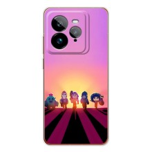 Силіконовый Чохол на Realme GT 7Pro з картинкою Brawl Stars (Персонажі на заході сонця)