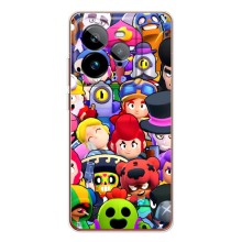 Силіконовый Чохол на Realme GT 7Pro з картинкою Brawl Stars (Персонажі)