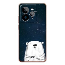 Силіконовий бампер з картинкою звірів для Realme GT 7Pro – Ведмедиця