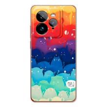 Силиконовый чехол с котиком для Realme GT 7Pro – Mew