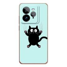 Силиконовый чехол с котиком для Realme GT 7Pro – Падающий кот