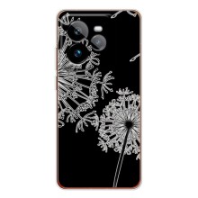 Силіконовий Чохол з кульбабками на Realme GT 7Pro – Кульбаба