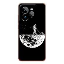 Силиконовый Чехол с принтом "Космонавты" на Realme GT 7Pro – Космонавт