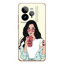 Силіконовый Чохол на Realme GT 7Pro з картинкой Модных девушек (З напоєм)
