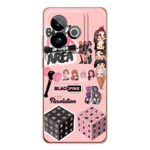 Чехлы с картинкой для Realme GT 7T (BLACK PINK коллаж)