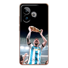 Чехлы Лео Месси Аргентина для Realme GT 7T (Счастливый Месси)