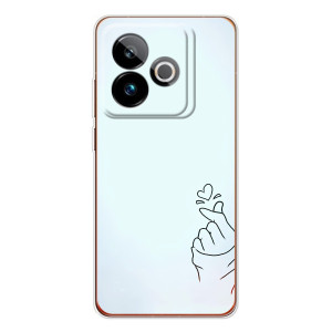 Чохол (Знак сердечка) для Realme GT 7T – Сердечко на блакитному