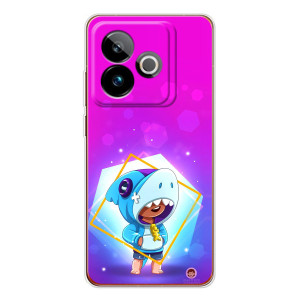 Чохол Бравл Старс для Realme GT 7T – Леон у костюмі Акули