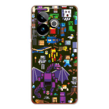 Чехол Майнкрафт на Realme GT 7T (AlphaPrint) Minecraft