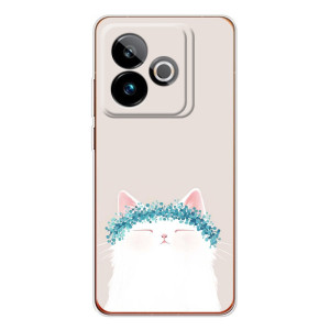 Чохол на тематику: Коти для Realme GT 7T – Білий котик