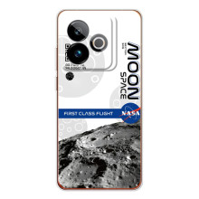 Силиконовый бампер с принтом "Наса" на Realme GT 7T (Билет в космос)