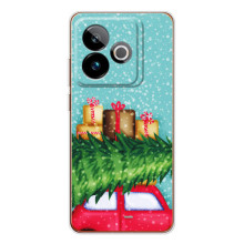 Чехол Новогодняя Елка на Realme GT 7T (Новогодние подарки)