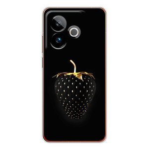 Чехол с изображением  вкусной еды для Realme GT 7T – Чёрная клубника