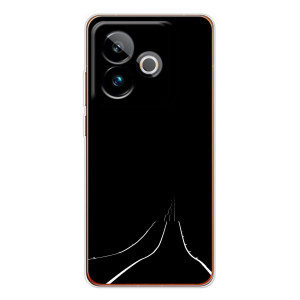 Чехол с картинками на черном фоне для Realme GT 7T – Дорога