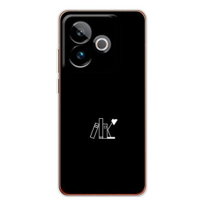 Чехол с картинками на черном фоне для Realme GT 7T – Книжки