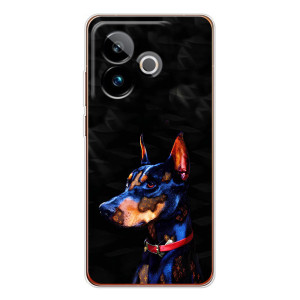 Бампер для Realme GT 7T с картинкой "Песики" (Собака Мопс)