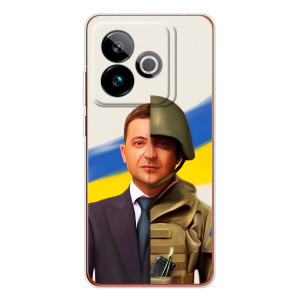 Чехол для Realme GT 7T (AlphaPrint - с принтом Зеленского)