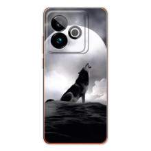 Чехол с Волком на Realme GT 7T – Волк и луна