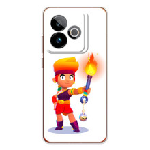 Чехол (ТПУ) с героями Бравл Старс на Realme GT 7T (Пенни)