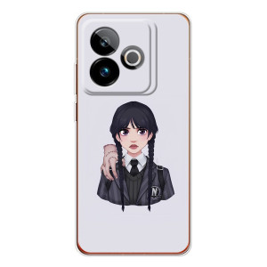 Чехлы Венсдей на Realme GT 7T Уэнсдей (AlphaPrint)