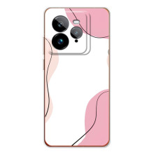 Чехол цветочный дизайн для Realme GT 7T – Розовый фон