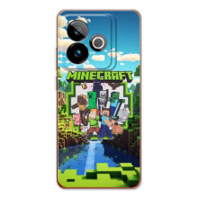 Чехол с картинками Майнкрафт для  – Майнкрафт фон