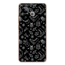 Новорічні, Святкові Чохли для Realme GT 7T - 2024 год (Новорічний фон)