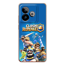 Силиконовый Чехол (атрибутика Клеш Роял) для Realme GT 7T (Клеш Король)
