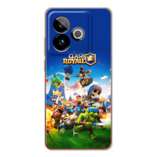 Силиконовый Чехол (атрибутика Клеш Роял) для Realme GT 7T (Клеш рояль)